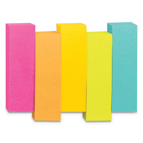 Post-it® wholesale. Page Flag Markers, Assorted Brights, 100 Strips-pad, 5 Pads-pack. HSD Wholesale: Janitorial Supplies, Breakroom Supplies, Office Supplies.