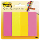 Post-it® wholesale. Page Flag Markers, Assorted Brights, 50 Strips-pad, 4 Pads-pack. HSD Wholesale: Janitorial Supplies, Breakroom Supplies, Office Supplies.