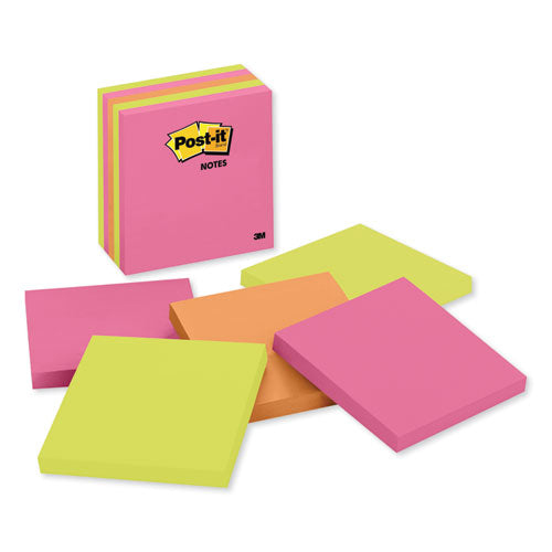 Post-it® Notes wholesale. Original Pads In Cape Town Colors, 4 X 4, Plain, 100-sheet, 5-pack. HSD Wholesale: Janitorial Supplies, Breakroom Supplies, Office Supplies.