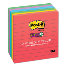 Load image into Gallery viewer, Post-it® Notes Super Sticky wholesale. Pads In Marrakesh Colors, Lined, 4 X 4, 90-sheet, 6-pack. HSD Wholesale: Janitorial Supplies, Breakroom Supplies, Office Supplies.