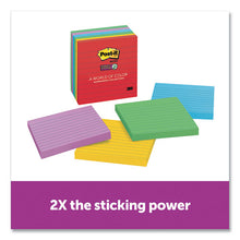 Load image into Gallery viewer, Post-it® Notes Super Sticky wholesale. Pads In Marrakesh Colors, Lined, 4 X 4, 90-sheet, 6-pack. HSD Wholesale: Janitorial Supplies, Breakroom Supplies, Office Supplies.