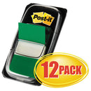 Post-it® Flags wholesale. Marking Page Flags In Dispensers, Green, 50 Flags-dispenser, 12 Dispensers-pack. HSD Wholesale: Janitorial Supplies, Breakroom Supplies, Office Supplies.