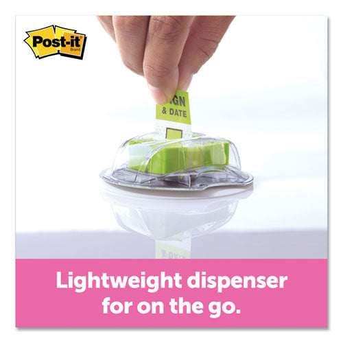 Post-it® Flags wholesale. Page Flags In Dispenser, "sign And Date", Bright Green, 200 Flags-dispenser. HSD Wholesale: Janitorial Supplies, Breakroom Supplies, Office Supplies.