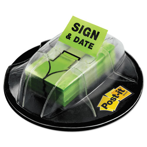 Post-it® Flags wholesale. Page Flags In Dispenser, "sign And Date", Bright Green, 200 Flags-dispenser. HSD Wholesale: Janitorial Supplies, Breakroom Supplies, Office Supplies.