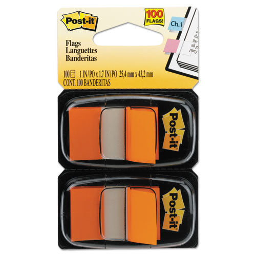 Post-it® Flags wholesale. Standard Page Flags In Dispenser, Orange, 100 Flags-dispenser. HSD Wholesale: Janitorial Supplies, Breakroom Supplies, Office Supplies.