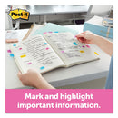 Post-it® Flags wholesale. Page Flag Value Pack, Assorted Colors, 200 Flags And Highlighter With 50 Flags. HSD Wholesale: Janitorial Supplies, Breakroom Supplies, Office Supplies.