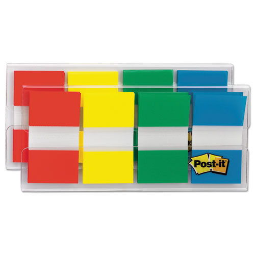 Post-it® Flags wholesale. Page Flags In Portable Dispenser, Assorted Primary, 160 Flags-dispenser. HSD Wholesale: Janitorial Supplies, Breakroom Supplies, Office Supplies.