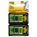 Post-it® Flags wholesale. Arrow Message 1" Page Flags, "sign And Date", Green, 2 50-flag Dispensers-pack. HSD Wholesale: Janitorial Supplies, Breakroom Supplies, Office Supplies.