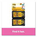 Post-it® Flags wholesale. Arrow Message 1" Page Flags, "sign Here", Yellow, 2 50-flag Dispensers-pack. HSD Wholesale: Janitorial Supplies, Breakroom Supplies, Office Supplies.