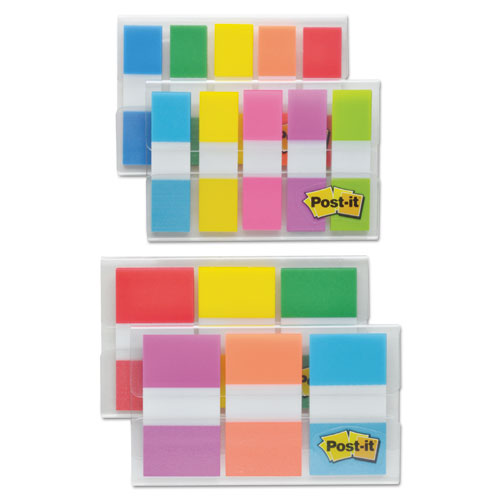 Post-it® Flags wholesale. 1-2" And 1" Page Flag Value Pack, Nine Assorted Colors, 320-pack. HSD Wholesale: Janitorial Supplies, Breakroom Supplies, Office Supplies.