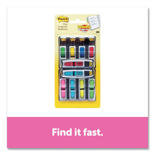 Post-it® Flags wholesale. Arrow 1-2" Page Flags, Assorted Primary-brights, 252-pack. HSD Wholesale: Janitorial Supplies, Breakroom Supplies, Office Supplies.