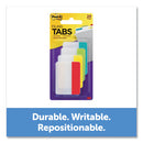 Post-it® Tabs wholesale. 2" Angled Tabs, 1-5-cut Tabs, Assorted Colors, 2" Wide, 24-pack. HSD Wholesale: Janitorial Supplies, Breakroom Supplies, Office Supplies.