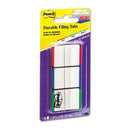 Post-it® Tabs wholesale. 1" Tabs, 1-5-cut Tabs, Lined, Assorted Primary Colors, 1" Wide, 66-pack. HSD Wholesale: Janitorial Supplies, Breakroom Supplies, Office Supplies.
