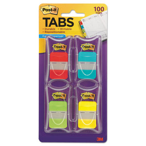 Post-it® Tabs wholesale. 1" Tabs, 1-5-cut Tabs, Assorted Colors, 1" Wide, 100-pack. HSD Wholesale: Janitorial Supplies, Breakroom Supplies, Office Supplies.