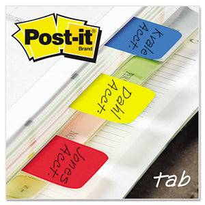 Post-it® Tabs wholesale. 1" Tabs, 1-5-cut Tabs, Assorted Primary Colors, 1" Wide, 66-pack. HSD Wholesale: Janitorial Supplies, Breakroom Supplies, Office Supplies.