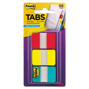 Post-it® Tabs wholesale. 1" Tabs, 1-5-cut Tabs, Assorted Primary Colors, 1" Wide, 66-pack. HSD Wholesale: Janitorial Supplies, Breakroom Supplies, Office Supplies.