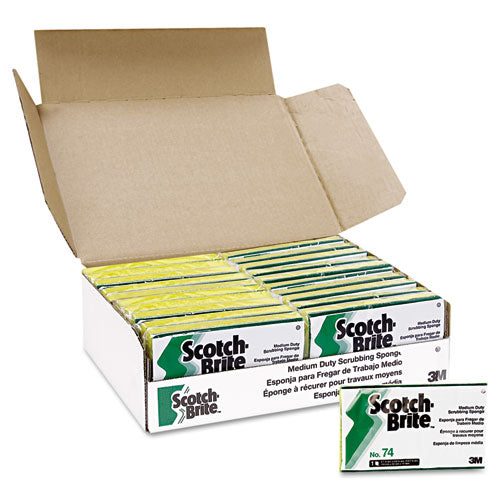 Scotch-Brite™ PROFESSIONAL wholesale. Medium-duty Scrubbing Sponge, 3.6 X 6.1, Yellow-green, 20-carton. HSD Wholesale: Janitorial Supplies, Breakroom Supplies, Office Supplies.