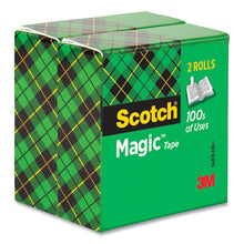 Load image into Gallery viewer, Scotch® wholesale. Scotch™ Magic Tape Refill, 3&quot; Core, 0.75&quot; X 72 Yds, Clear, 2-pack. HSD Wholesale: Janitorial Supplies, Breakroom Supplies, Office Supplies.