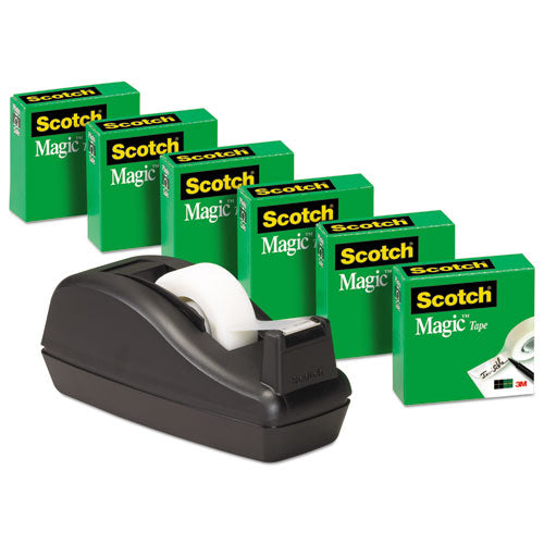 Scotch® wholesale. Scotch Magic Tape Desktop Dispenser Value Pack, 1" Core, 0.75" X 83.33 Ft, Clear. HSD Wholesale: Janitorial Supplies, Breakroom Supplies, Office Supplies.