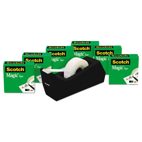 Scotch® wholesale. Scotch Magic Tape Desktop Dispenser Value Pack, 1" Core, 0.75" X 83.33 Ft, Clear, 6-pack. HSD Wholesale: Janitorial Supplies, Breakroom Supplies, Office Supplies.