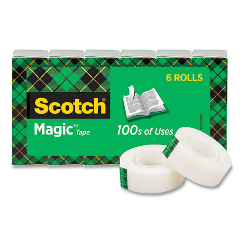 Scotch® wholesale. Scotch™ Magic Tape Refill, 1" Core, 0.75" X 83.33 Ft, Clear, 6-pack. HSD Wholesale: Janitorial Supplies, Breakroom Supplies, Office Supplies.