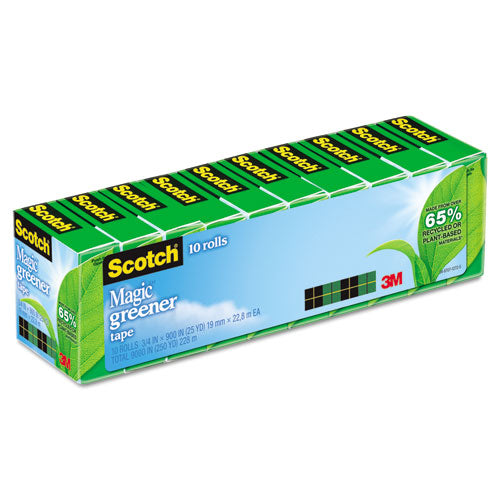 Scotch® wholesale. Scotch Magic Greener Tape, 1" Core, 0.75" X 75 Ft, Clear, 10-pack. HSD Wholesale: Janitorial Supplies, Breakroom Supplies, Office Supplies.