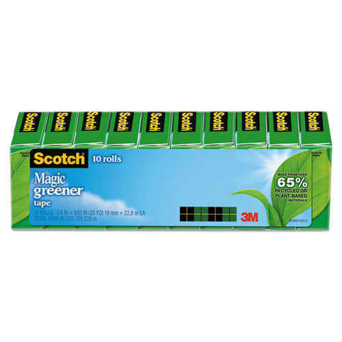 Scotch® wholesale. Scotch Magic Greener Tape, 1" Core, 0.75" X 75 Ft, Clear, 10-pack. HSD Wholesale: Janitorial Supplies, Breakroom Supplies, Office Supplies.