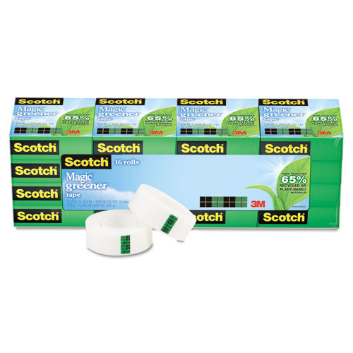 Scotch® wholesale. Scotch Magic Greener Tape, 1" Core, 0.75" X 75 Ft, Clear, 16-pack. HSD Wholesale: Janitorial Supplies, Breakroom Supplies, Office Supplies.