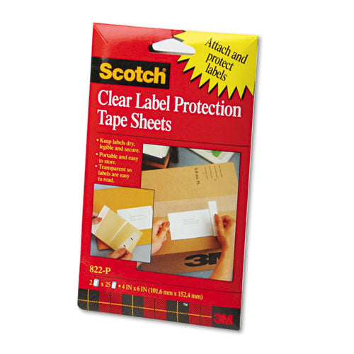 Scotch® wholesale. Scotchpad Label Protection Tape Sheets, 4