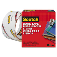 Load image into Gallery viewer, Scotch® wholesale. Scotch™ Book Tape, 3&quot; Core, 2&quot; X 15 Yds, Clear. HSD Wholesale: Janitorial Supplies, Breakroom Supplies, Office Supplies.