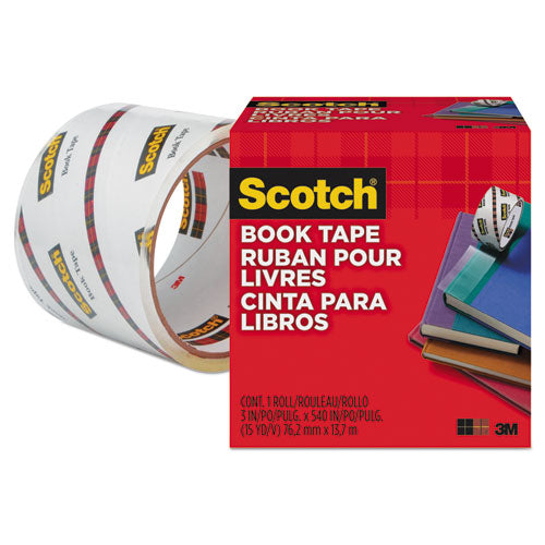 Scotch® wholesale. Scotch™ Book Tape, 3" Core, 3" X 15 Yds, Clear. HSD Wholesale: Janitorial Supplies, Breakroom Supplies, Office Supplies.