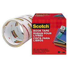 Load image into Gallery viewer, Scotch® wholesale. Scotch™ Book Tape, 3&quot; Core, 4&quot; X 15 Yds, Clear. HSD Wholesale: Janitorial Supplies, Breakroom Supplies, Office Supplies.