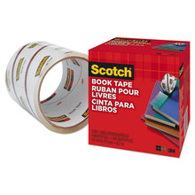 Load image into Gallery viewer, Scotch® wholesale. Scotch™ Book Tape, 3&quot; Core, 4&quot; X 15 Yds, Clear. HSD Wholesale: Janitorial Supplies, Breakroom Supplies, Office Supplies.