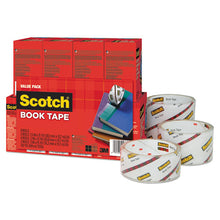 Load image into Gallery viewer, Scotch® wholesale. Scotch™ Book Tape Value Pack, 3&quot; Core, (2) 1.5&quot; X 15 Yds, (4) 2&quot; X 15 Yds, (2) 3&quot; X 15 Yds, Clear, 8-pack. HSD Wholesale: Janitorial Supplies, Breakroom Supplies, Office Supplies.