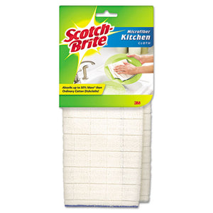 Scotch-Brite™ wholesale. Kitchen Cleaning Cloth, Microfiber, White, 2-pack, 12 Packs-carton. HSD Wholesale: Janitorial Supplies, Breakroom Supplies, Office Supplies.