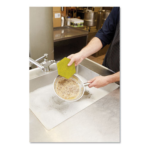 Scotch-Brite™ wholesale. Dual Purpose Scour Pad, 5" X 5", Green-yellow, 15-carton. HSD Wholesale: Janitorial Supplies, Breakroom Supplies, Office Supplies.