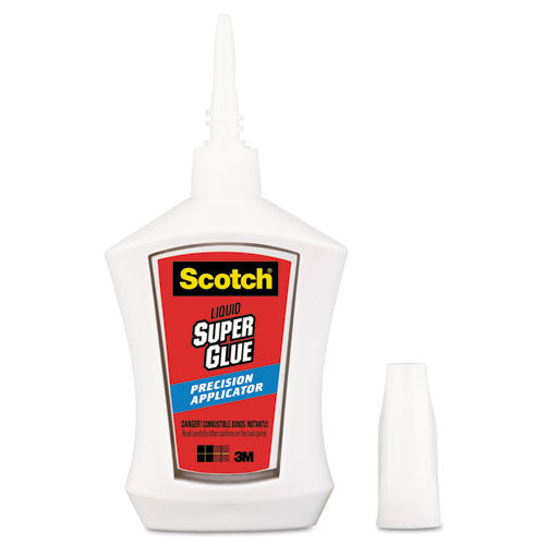 Scotch® wholesale. Scotch™ Super Glue With Precision Applicator, 0.14 Oz, Dries Clear. HSD Wholesale: Janitorial Supplies, Breakroom Supplies, Office Supplies.