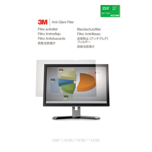 3M™ wholesale. 3M™ Antiglare Frameless Filter For 23" Widescreen Monitor, 16:9 Aspect Ratio. HSD Wholesale: Janitorial Supplies, Breakroom Supplies, Office Supplies.