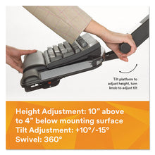 Load image into Gallery viewer, 3M™ wholesale. 3M™ Sit-stand Easy Adjust Keyboard Tray, Highly Adjustable Platform,, Black. HSD Wholesale: Janitorial Supplies, Breakroom Supplies, Office Supplies.
