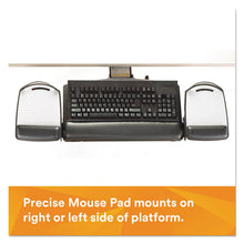 Load image into Gallery viewer, 3M™ wholesale. 3M™ Knob Adjust Keyboard Tray With Highly Adjustable Platform, Black. HSD Wholesale: Janitorial Supplies, Breakroom Supplies, Office Supplies.