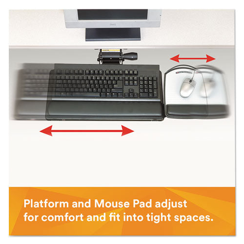 3M™ wholesale. 3M™ Knob Adjust Keyboard Tray With Highly Adjustable Platform, Black. HSD Wholesale: Janitorial Supplies, Breakroom Supplies, Office Supplies.