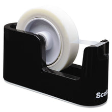 Load image into Gallery viewer, Scotch® wholesale. Scotch Heavy Duty Weighted Desktop Tape Dispenser, 1&quot;-3&quot; Core, Plastic, Black. HSD Wholesale: Janitorial Supplies, Breakroom Supplies, Office Supplies.