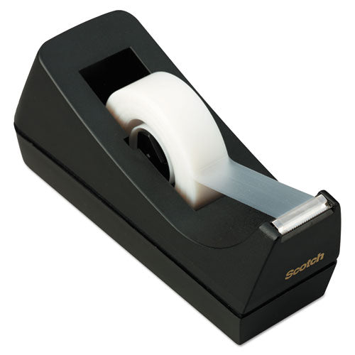 Scotch® wholesale. Scotch™ Desktop Tape Dispenser, 1" Core, Weighted Non-skid Base, Black. HSD Wholesale: Janitorial Supplies, Breakroom Supplies, Office Supplies.