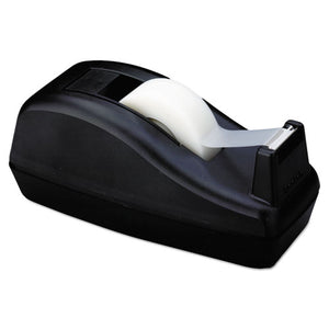 Scotch® wholesale. Scotch™ Deluxe Desktop Tape Dispenser, Attached 1" Core, Heavily Weighted, Black. HSD Wholesale: Janitorial Supplies, Breakroom Supplies, Office Supplies.