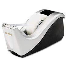 Load image into Gallery viewer, Scotch® wholesale. Scotch™ Value Desktop Tape Dispenser, Attached 1&quot; Core, Black-silver. HSD Wholesale: Janitorial Supplies, Breakroom Supplies, Office Supplies.