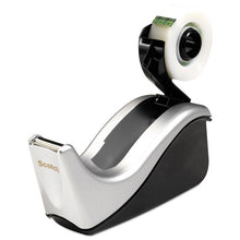 Load image into Gallery viewer, Scotch® wholesale. Scotch™ Value Desktop Tape Dispenser, Attached 1&quot; Core, Black-silver. HSD Wholesale: Janitorial Supplies, Breakroom Supplies, Office Supplies.