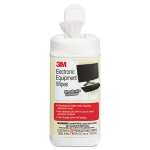 3M™ wholesale. 3M™ Electronic Equipment Cleaning Wipes, 5 1-2 X 6 3-4, White, 80-canister. HSD Wholesale: Janitorial Supplies, Breakroom Supplies, Office Supplies.