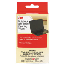 Load image into Gallery viewer, 3M™ wholesale. 3M™ Notebook Screen Cleaning Wet Wipes, Cloth, 7 X 4, White, 24-pack. HSD Wholesale: Janitorial Supplies, Breakroom Supplies, Office Supplies.