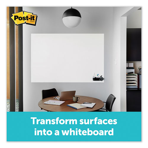 Post-it® wholesale. Dry Erase Surface With Adhesive Backing, 96" X 48", White. HSD Wholesale: Janitorial Supplies, Breakroom Supplies, Office Supplies.