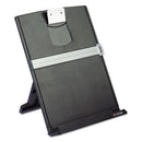 3M™ wholesale. 3M™ Fold-flat Freestanding Desktop Copyholder, Plastic, 150 Sheet Capacity, Black. HSD Wholesale: Janitorial Supplies, Breakroom Supplies, Office Supplies.